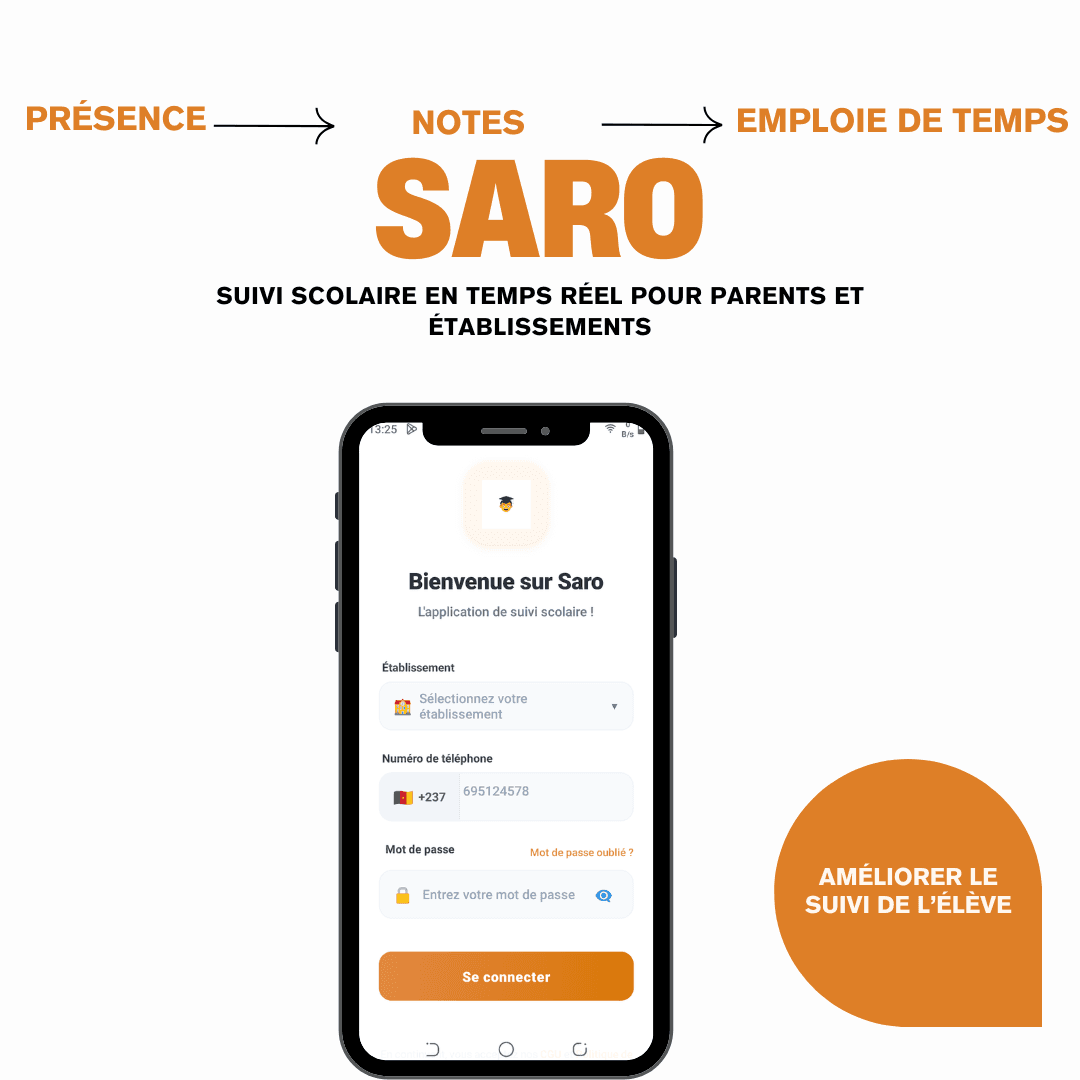 SARO — Présence, notes et emploi du temps pour parents et établissements