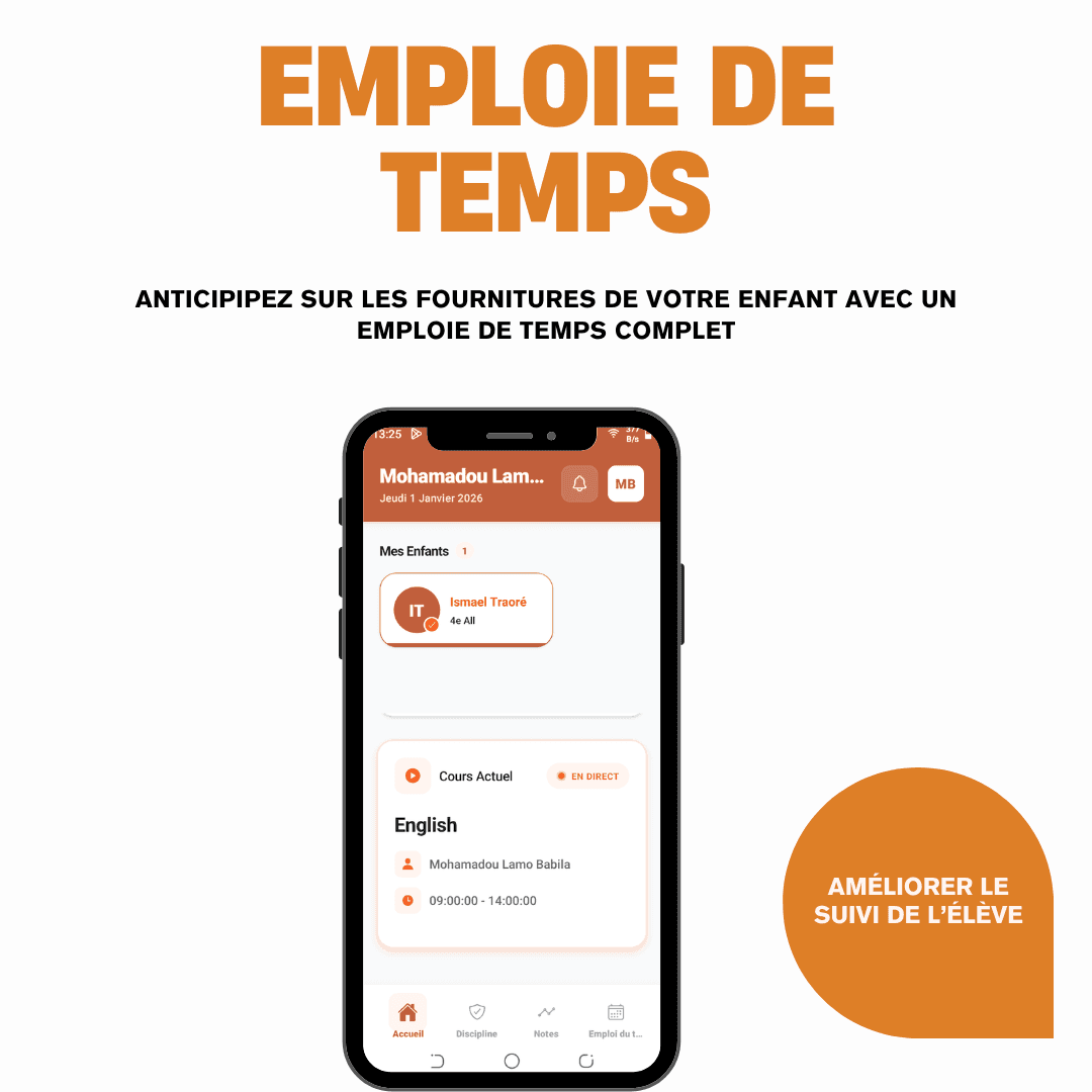 SARO — Emploi du temps complet